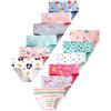 Domee Mutande Cotone Intimo Slips Culotte Bambina Confezione da 12