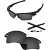 PapaViva Lenti di ricambio e kit di gomma per Oakley Fast Jacket XL OO9156 71 mm - Vestibilità precisa, blocco UV, resistente agli urti