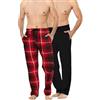 Bonjour Pantaloni lunghi da notte (confezione da due) Pantaloni da pigiama da notte da uomo