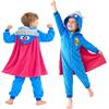 Get Trend Spongebob Squarepants | Sesame Street Pigiama Intero Bambini in Pile, Tuta Intera con Cappuccio, Pigiamoni Morbida e Comoda con Zip, per Invernale, Idee Regalo per Bambino e Bambina
