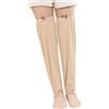 Cnrfeoap Calze termiche di lunghezza estesa per anziani calzini in cotone traspirante antiscivolo indoor usura invernale anziani antiscivolo coperta piede copre