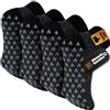 SukModen Calze Antiscivolo Uomo, Calze Invernali Uomo Calde 39-50 | Interno Morbido, Suola PVC, Calzini Antiscivolo Uomo, Calze Pantofole Uomo, Grip Socks per Casa, Legno e Piastrelle