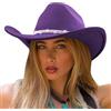 DRESHOW Cappello a tesa Larga Fedora per Donna Cappello Floscio Panama Retrò con Fibbia per Cintura