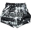 Fairtex - Pantaloncini da Boxe, Taglio Slim Muay Thai | Tessuto in raso di alta qualità con grafica a tema individuale. La vita elastica con coulisse garantisce una vestibilità