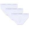 DSQUARED2 Slip 3-Pack Brief DCX300060 (IT, Testo, S, Regular, Regular, 100 - Bianco)