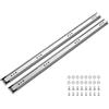 VEVOR Guide Telescopiche per Cassetti 80 cm, Portata Max. 120,2 kg, 1 Paio | Montaggio Laterale, Estensione Totale a 3 Sezioni con Cuscinetti a Sfera, Acciaio al Carbonio, con Viti e Dadi, per Cucina