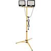 EMOS Due faretti LED impermeabili GLARO con treppiede, 2 x 100 W da 10000 | 2 fari da lavoro con supporto telescopico in ferro, resistenti alle intemperie, ad alta efficienza, bianco neutro