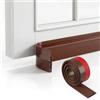 Oderra Paraspifferi Sottoporta 100 x 5 cm Marrone, Guarnizione Porta | Guarnizione sottoporta in TPE 100 x 5 cm, autoadesiva e tagliabile, per correnti d'aria, polvere e alcuni rumori
