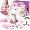 Tsokize Unicorno Giocattoli, per Bambina, Peluche Regalo di Compleanno Ragazza 3-10 Anni Giochi Borsetta