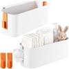 Gusmigus Organizer Da Letto Sospeso 2 Pezzi, Portaoggetti Da Appendere, Dotato di due Ganci Rimovibili Porta Telecomandi, Robusto e Resistente Comodini Sospesi Camera da Letto