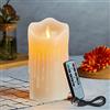 Lonkenn Fiamme Danzanti LED, Candele con Telecomando a 10 Tasti, Funzione Timer 24 Ore - 10cm Ivory