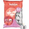 Bolsius D-light Lumini - In Sacchetto - 45 Pezzi - Cera Inodore - Durata: fino a 8 ore a lumino - Cera Vegana - Senza Olio di Palma - Candele Decorative - Senza Profumo