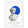 TRUE | VIEW DESIGN TrueView Cornice per Foto 45x65 cm Bianco opaco | Dimensioni a Scelta | Vetro Acrilico | Cornice in Legno per Foto, Immagini e Certificati | Per Studio, Soggiorno e Camera da Letto