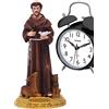 LOSOO Statua di San Francesco d'Assisi, Ornamento per Statua in Resina Statua da Tavolo con Colomba e Croce, Statua da Tavolo Durevole in Scala, Collezione Home Décor Ispirazione Devota Regalo Devoto