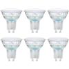 Amazon Basics Faretto professionale a LED GU10 da 4,9 W (equivalenti a 50 W), bianco freddo, Dimmerabile (confezione da 6 pezzi)