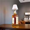 Partenopea Lampada LED ricaricabile USB per bottiglia con tappo in sughero luce da tavolo bar ristorante casa salotto elegante moderna touch cambia 3 tonalità luce e dimmerabile (Bianca)
