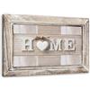 Feeby Quadro Tela Non Tessuta Illusione Della Cornice Retro Vintage 90x60 cm Decorazione murale Immagini Moderni Soggiorno Casa Shabby Chic Rustico beige
