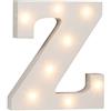 Out of the Blue, lettera Z, illuminata di blu, con 8 LED
