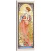 Posterlounge Le quattro stagioni - Estate Stampa su tela | 40 x 100 cm di Alfons Mucha Quadri Decorazione per pareti
