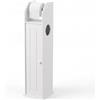 Baroni Home Mobiletto Bagno Porta Carta Igienica in Plastic Wood, Colonna Salvaspazio con Scomparto per Rotolo e Porta Scorte Inferiore, Facile da Montare e Pulire, 20x18x78,5 cm
