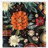 Arquiel Tenda Doccia, Fiori Grandi Nero Lavabile 182X182 Cm Poliestere Impermeabile Tenda Vasca Da Bagno Decoration Con Occhielli E 12 Ganci