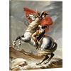 Wieco Art Napoleone che attraversa le Alpi di Jacques-Louis David Riproduzione di dipinti ad olio astratti HD Stampe Decorazione da parete Classica Opera d'arte per la casa e l'ufficio Decorazione