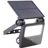 Luminea Faretto solare LED da parete con sensore PIR, 700 lm, 4000 K, IP65, batteria integrata