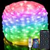 Electight 15M LED Luci RGB Smart IC Catena Luminosa, Tubo Luminoso Esterno | con Telecomando,IP65 Impermeabile,APP Controllo, Scene Multiple, Temporizzazione, USB Alimentazione, Interni/Esterni,Giardino
