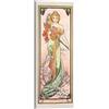 Posterlounge Le stagioni - Primavera Stampa su tela | 20 x 50 cm di Alfons Mucha Arancione Quadri Decorazione per pareti