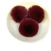 Wambere 20 Pezzi 4cm Pompon in Pelliccia Sintetica con Anello Elastico Colorato per Fai da Te, Decorazione Natalizia, Decorazione da Tavolo, Decorazione per Compleanno, Accessori per Abbigliamento