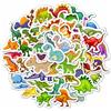 Padabayka 100 Adesivi Carini con Dinosauri per Bambini, Adesivi Dino in Vinile Impermeabile per Bottiglie d'Acqua, Decorazioni per Feste di Compleanno a Tema Dinosauro, Adesivi per Laptop - Dino Stickers