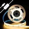PERVADEO Striscia LED COB 5V USB, 3M Bianco Caldo 3000K Luci LED Autoadesivo Tubo Dimmerabili Strisce per Retroilluminazione TV, Cucina, Camera da Letto