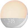 NingPeak Sveglia Alba Digitale da Comodino con Rumore Bianco, Bianco Panna | Simulazione dell'Alba, 3 Modalità di Risveglio, 25 Suoni Rilassanti, Luce Notturna 12 Colori, Bluetooth, Display Regolabile