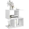 vidaXL Comodini 2pz Bianchi 50x30x51,5 cm in Legno Multistrato
