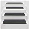 Jinfanshurich 15 tappetini per gradini, autoadesivi, 76 x 20 cm, luminoso, impermeabili, antiscivolo, per anziani, bambini, animali domestici, interni (grigio scuro)