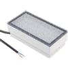 ledscom.de Luce da incasso a terra in pietra LED CUS per esterni, IP67, angolare, 20 x 10 cm, 2,8 W, 251lm, bianco caldo