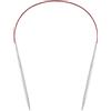 RESTALLADNWEST Ferri da maglia circolari da 4 mm, cavo flessibile da 40 cm, aghi in metallo per cappelli e calzini