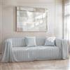 Il Tuo Artigiano Design Telo copritutto cotone - Telo copridivano 3 posti e 2 posti, Copriletto singolo e Copriletto Matrimoniale made in Italy - Copri Divano Artigianale (Azzurro, 170x280 cm)