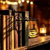 CHENBOOW Lampadario per Libreria,Lampada da Libreria per Biblioteca | Illuminazione Decorativa per Scaffale,Stile Lanterna Vintage,Mini Fermalibri Decorativo,per Scaffale Libri,Angolo Lettura