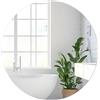 DRERIO Specchio Da Parete RoTondo Senza Cornice, 25,5 Cm X 25,5 Cm, Grande Specchio RoTondo In Vetro Da 2 Mm, Decorativo Hd Per Bagno, Camera, Soggiorno