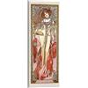 Posterlounge Le quattro stagioni - Autunno Stampa su tela | 40 x 100 cm di Alfons Mucha Arancione Quadri Decorazione per pareti