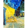 KUSTOM ART Poster Decorativo da Parete Serie Pittori Famosi Van Gogh Terrazza del Caffè la Sera Stampa Artistica su Carta Patinata 40x30 cm Senza Cornice