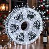 Generico Catena Luminosa a Grappolo 2000 Micro LED Luci di Natale 30 Metri 8 Giochi di Luce IP44 per Albero Balcone Terrazzo Interno Esterno Trasformatore 31V mini cluster (Cavo Verde luce Bianca fredda)