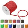 Glarks Cordoncino intrecciato a 3 strati, 18 m, rosso, per lavori artigianali, spago decorativo per borse fai da te, decorazioni per matrimoni, giardinaggio agricolo, ecc