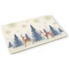 Generic Zerbino Ingresso Christmas Snowflake Reindeer Gold Pine Tree Tappetino Antiscivolo Lavabile TappetoIngresso Antiscivolo Tappetini da Bagno per Cucina Interno Camera 40x60cm