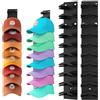 Lewondr Portacappelli per Berretti da Baseball Fino a 20 Cappelli, 2 Pezzi | Supporti Autoadesivi per Cappelli, Organizzatore per Cappelli, Berretti a Muro Multistrato per Parete, Porta, Armadio, Nero