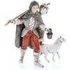 Moranduzzo Viandante con Cane per Presepe da Cm 11 Scala 1:16 - Statuine Presepe Indistruttibili - Stile 700', Pittura Rifinita a Mano, Prodotto Ufficiale, Made in Italy, Scultore M. Landi