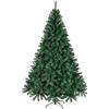 LALAHO Albero di Natale artificiale, 120/150/180/210 cm, in PVC, con base robusta (verde, 180 cm)