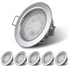 Sweier Faretti LED Soffitto 12V 5W Faretti LED da Incasso per Cartongesso | 480LM Bianca Naturale 4500K Ultrasottili 30mm Faretti da Soffitto Foro 55-60mm Per Luci Cucina Mobili Camper, Set di 6
