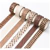 Xecamuvila Set di Washi Tape a Quadri Vintage - 6 Rotoli di Nastro Decorativo Colorato per Manuali, Diari e Progetti Fai-da-Te